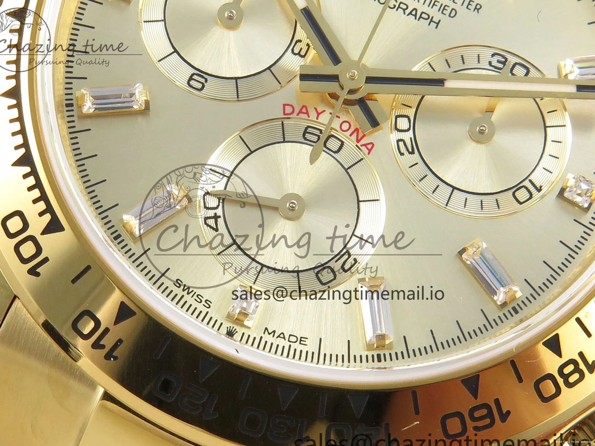 AAA Replica Watches Edition 126508 (Gain Casual Best SH4131 1:1 Weight) 305 Crystal On Dial Bracelet V6 Markers YG YG QF Daytona YG 1219